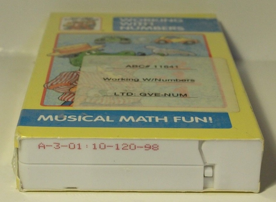 Golden Step Ahead VHS Tape Working With Numbers Musical Math Fun ...