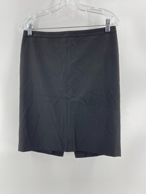 Jupe Ann Taylor Loft Grise - Taille 6 - Fente Dos - Coupe Crayon - Occasion Très Bon état