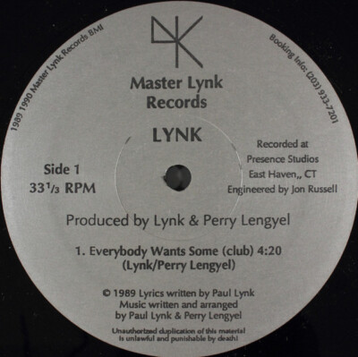 Lynk - Everybody Wants Some (12'') (Mint (M))