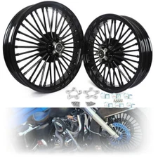 21x3.5 18x3.5 Fat Spoke Wheels for Harley Touring Bagger 00-07 Road King Classic