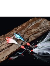 13g Flat Head Metal Light-emitting Blade Bass Biomimetic Bait Sequin Lure VIB