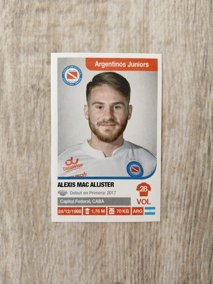 Alexis Mac Allister Rookie First Sticker 2018 Panini Argentina-Liverpool United - Image 4 of 4