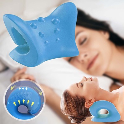Neck Traction Pillow Cloud Shape Neck Stretcher Cervical Relief Pain