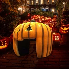 Inflatable Pumpkin Tunnel Pumpkin Entrance Tent For Halloween Party Event