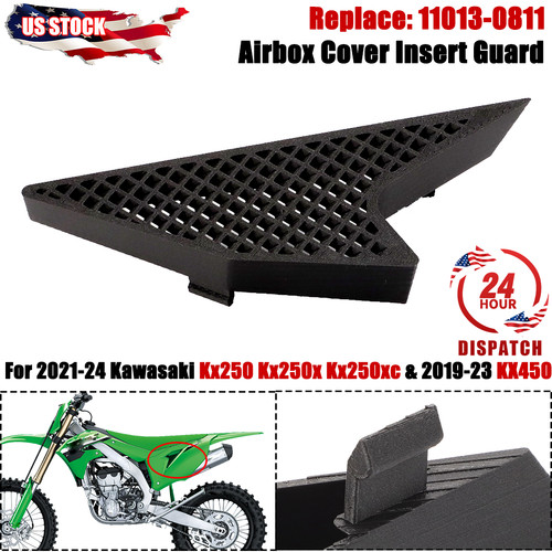 For 21-24 Kawasaki Kx250 Kx250x Kx250xc Left Airbox Cover Insert Guard KX450 USA - Bild 1 von 12