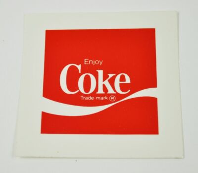 Vintage Coca-Cola Coke USA Logo Vinyl Aufkleber Sticker Decal 7 cm V5,0