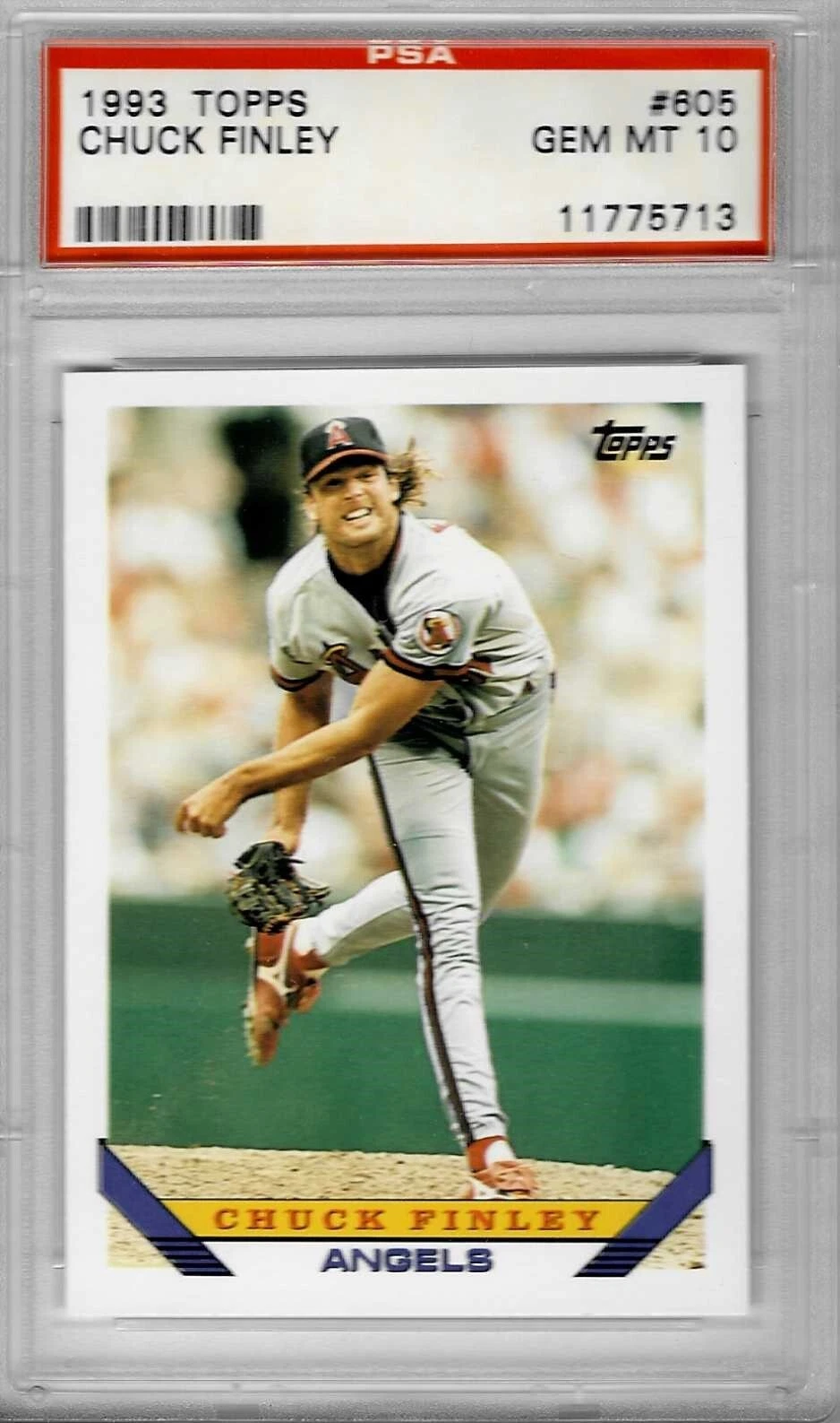 Chuck Finley trading card