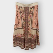 Vtg Y2K Lapis Maxi Skirt  Fairy Cottage Boho  Large  Floral Chiffon  USA