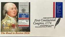 AMERICOVER 2024 5939 First Continental Congress The Road to Boston Slogan 