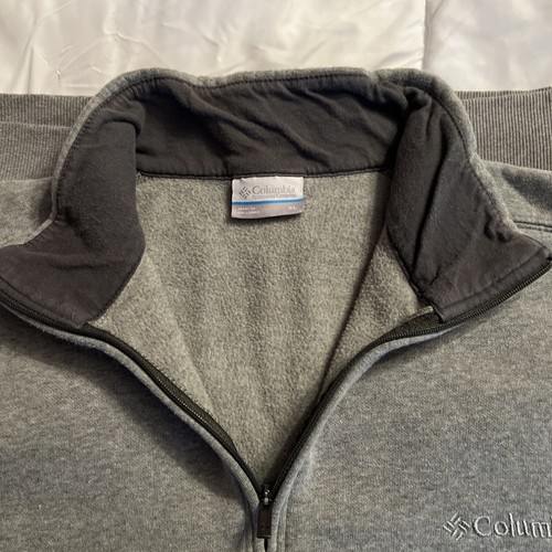 Columbia Men’s Quarterzip Grey XL - Picture 2 of 5