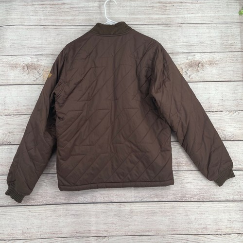 Volcom Workwear Full Zip Quilted jacket Women's Size Small Brown - Picture 2 of 10