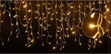 19.6ft Warm White Icicle LED Lights