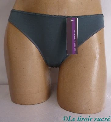 PRINCESSE TAM TAM Memory slip culotte gris sourd neuf avec étiquettes