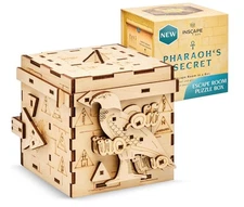BRAND NEW INSCAPE  Pharaoh’s Secret Puzzle Box Wooden Escape Room in a Box 