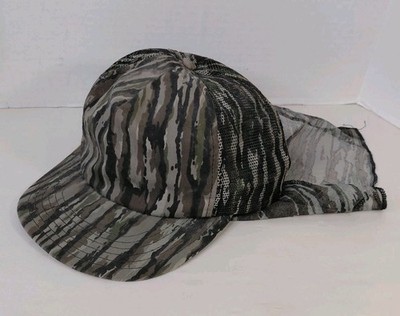 Vintage Treebark Realtree Advantage Camo Hat Face Net SnapBack USA