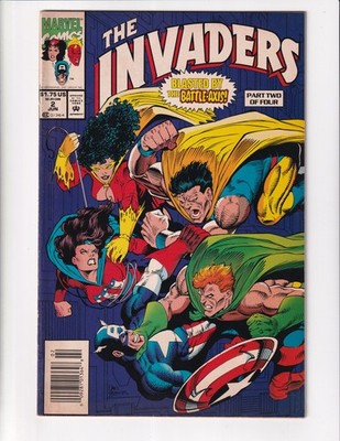 THE INVADERS 2 VF MARVEL COMICS BOOK NEWSSTAND (1993) $6.99 FLAT SHIPPING!