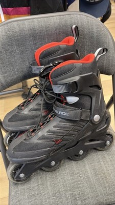 Rollerblade Zetrablade Mens Skates Black Red Size 10