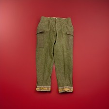 WWII 1940 Swedish Army Pants Wool Sweden Military Cargo Trousers 102K 40x30  