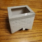 Marx Vintage Tin Chimney 3" X 2.5" Grey for Mansion House Building Middle Roof