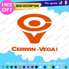 Fits Cerwin Vega Decals Stickers Vinyl Audio Speaker D9 LS-12 VS100 Bass Sound 2