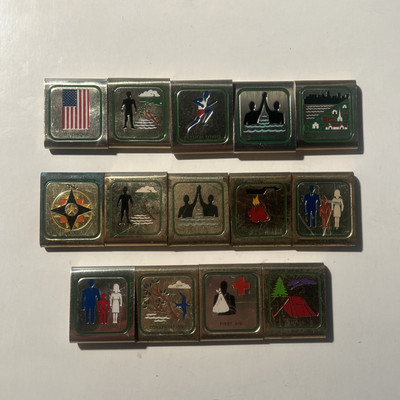 Boys Scouts BSA Merit Award Belt Loop Slides Lot of 14