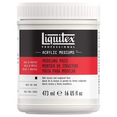 Professional Modeling Paste 473ml 16-oz Jar for 3D Effects Texture Art