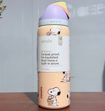 Snoopy Water Bottle Owala 32oz Stainless Steel Exclusive Edition - New 2026