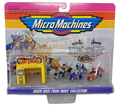 Micro Machines Biker Mice From Mars Collection #1 Last Chance Garage 1993 Galoob