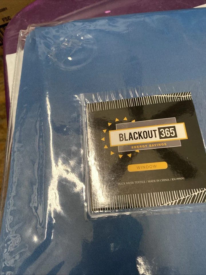 Sartén cortina con ojal forrada estándar apache azul apache 84 pulgadas Duck River Textile Foto 2 de 4