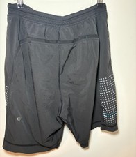 Lululemon Pace Breaker Mens Black Athletic Running Training Shorts