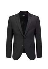 Hugo BOSS 40R Men's Black Two-Button Tailored Blazer  Woven In Italy  NWT
