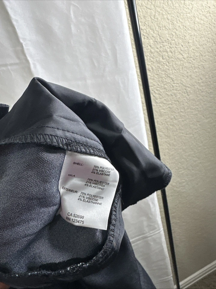 Pantalones de vestir de mezclilla azul oscuro para mujer Ellen Tracy talla 4 nuevos sin etiquetas Foto 4 de 4