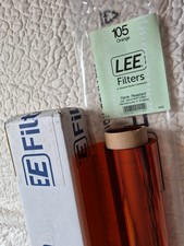 Lee Filter - 105 Orange Lighting 3200k - Partial Gel Roll - 20' x 4' Block Blue