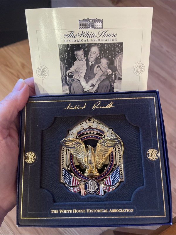2017 White House Historical Association Christmas Ornament F. Roosevelt