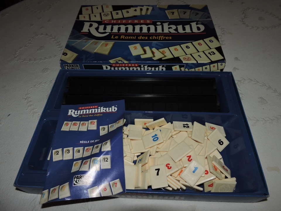 RUMMIKUB LE RAMI DES CHIFFRES Parker Complet Propre avec règle TBE - Photo 2/4