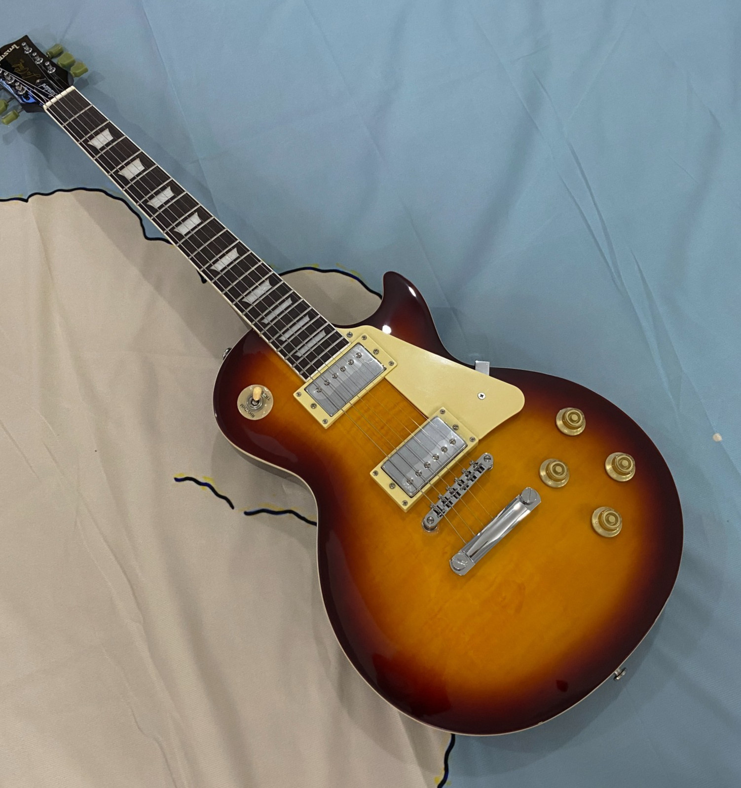 Standard, Brown, Les Paul, Electric Guitar, Flame Maple top, Low Price