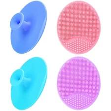 Silicone Facial Cleansing Brush - Face Scrubber & Exfoliator for Deep Cleaning, 