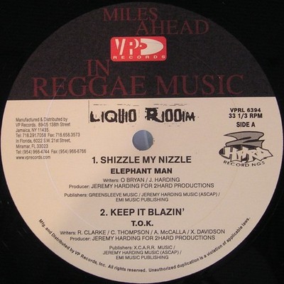 Various - Liquid Riddim - USA 12'' Vinyl - 2001 - VP Records