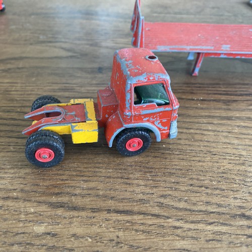Matchbox King Size K-20 Ford Tractor Unit & Tasker Transporter Trailer #373 - Picture 5 of 10