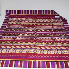 Glentex Vintage Scarf 100 Polyester Southwest Pastel Made In Italy 30"x31"