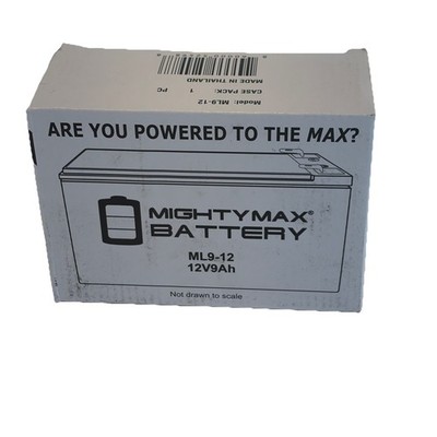 MIGHTY MAX ML9-12 Battery 12-Volt 9 Ah Sealed Lead Acid Rechargeable Battery
