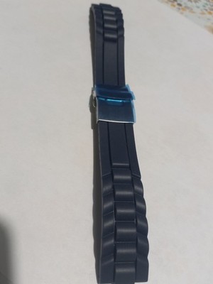 Generic Dark Blue Strap 20mm Rubber Strap For Citizen Seiko Sector 