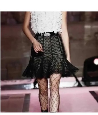 Giambattista Valli × H&M Bead  Embroidered Skirt US Size 2 EUR 34 UK 6