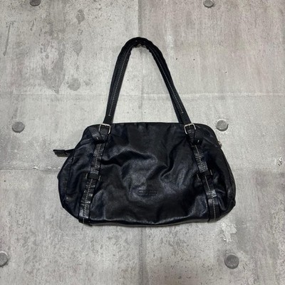 2000s Miu Miu Stitch Leather Hand Bag Gift Present 0212b From