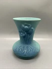 VTG Van Briggle Turquoise Blue Tulip Vase Colorado Springs Pottery 1950s USA