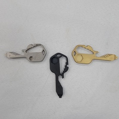 (3) 24 In 1 Multi-Tool 420 Stainless Steel  Shaped Pocket Tool Keychain (3 pack)