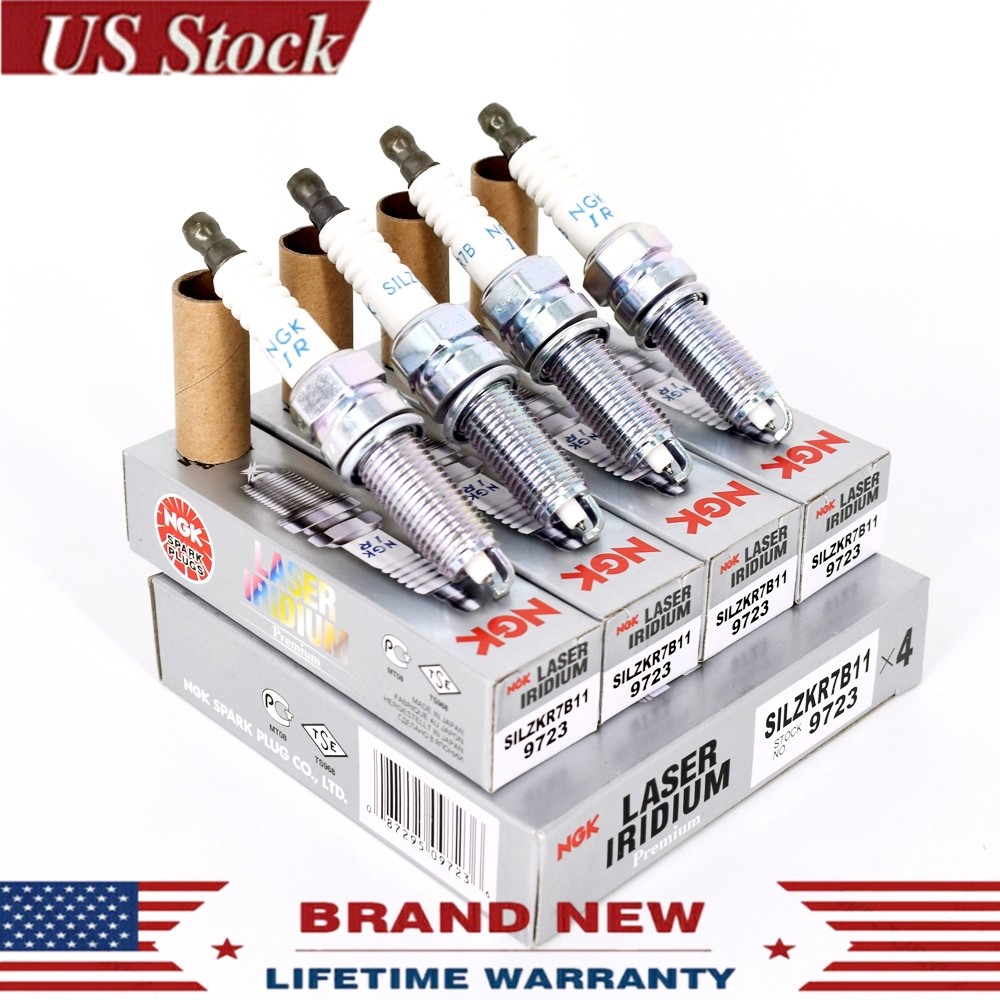 4PCS NGK SILZKR7B11 9723 Laser Iridium Spark Plugs For Hyundai Elantra Santa Fe