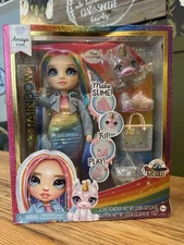 Rainbow High Amaya Raine w Slime Kit & Pet 11'' Shimmer Fashion Doll Toy NEW