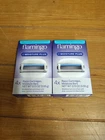 Flamingo Moisture Bars Plus Razor Blade Cart.  4 Count (2 Box Lot 8 Razors)