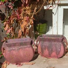 Pair of Roseville Carnelian Pillow Vases